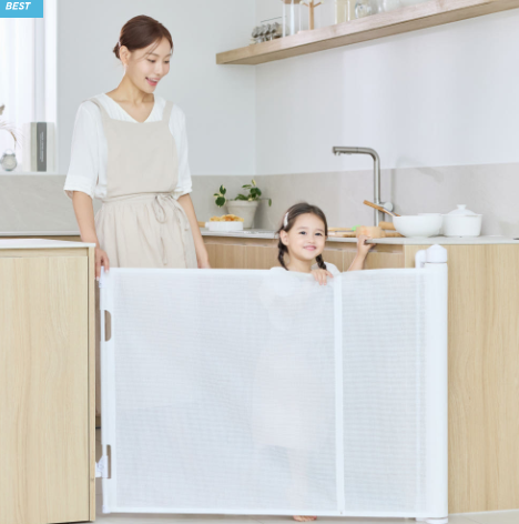 어뜌 아기 안전문 유아 펜스 접이식