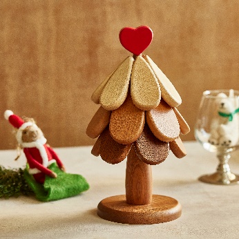 샤토에르 스탠딩 우드 냄비받침 [졸리] 하트