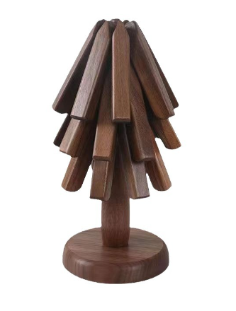 샤토에르 스탠딩 우드 냄비받침 [월넛] [ 사이즈 10*25cm ]